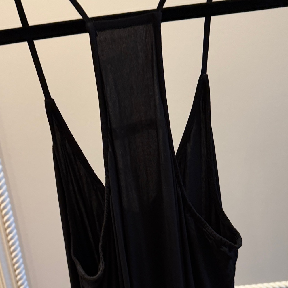 Black Maxi Dress with Strappy Back - Picture 4 of 4